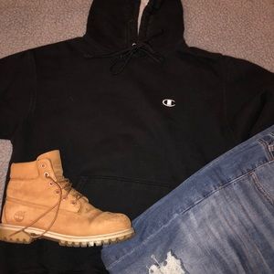 Plain black Champion Sweatshirt